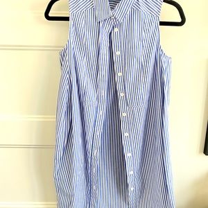 Gucci blue&white stripped shirt dress